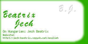 beatrix jech business card